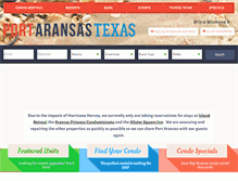 Tablet Screenshot of portaransas-texas.com